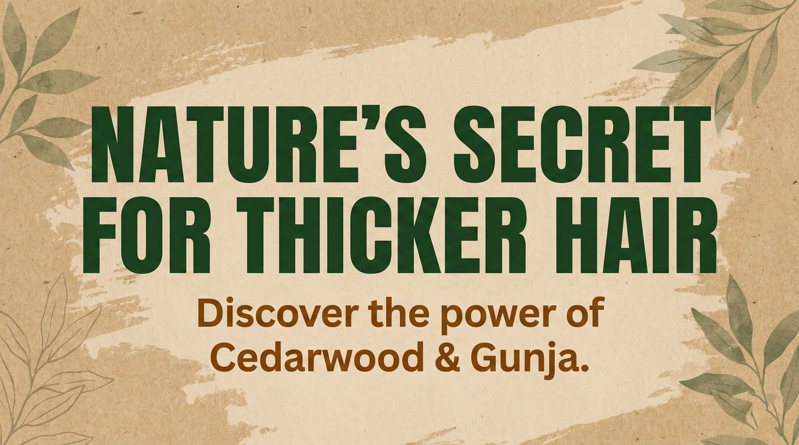 Natures Secret Weapon for Thicker Hair Meet the Cedarwood & Gunja Blend